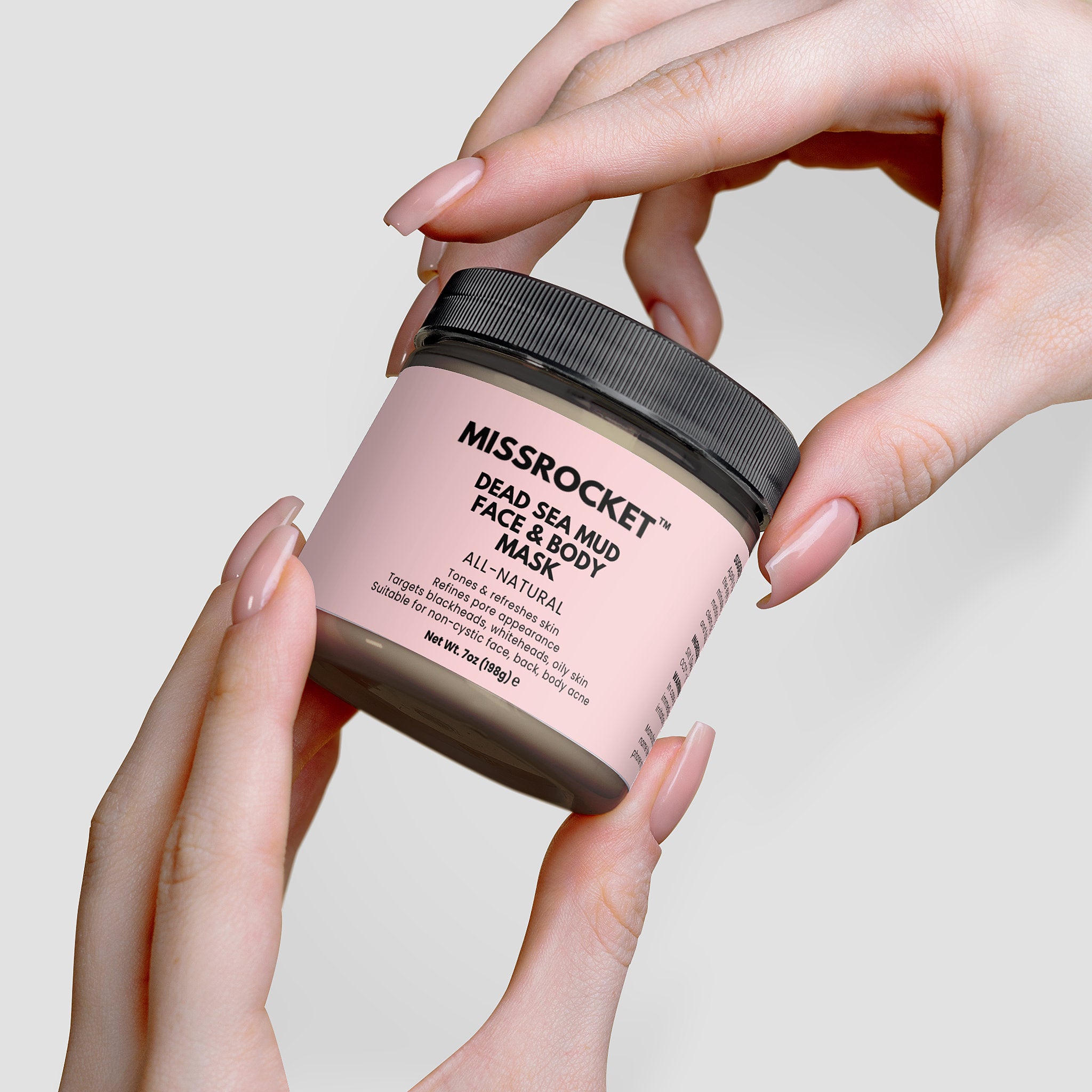 Missrocket acne face mask formulated to soothe irritation and reduce the appearance of breakouts