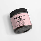 Missrocket coffee body scrub designed to exfoliate, firm, and energize dull skin