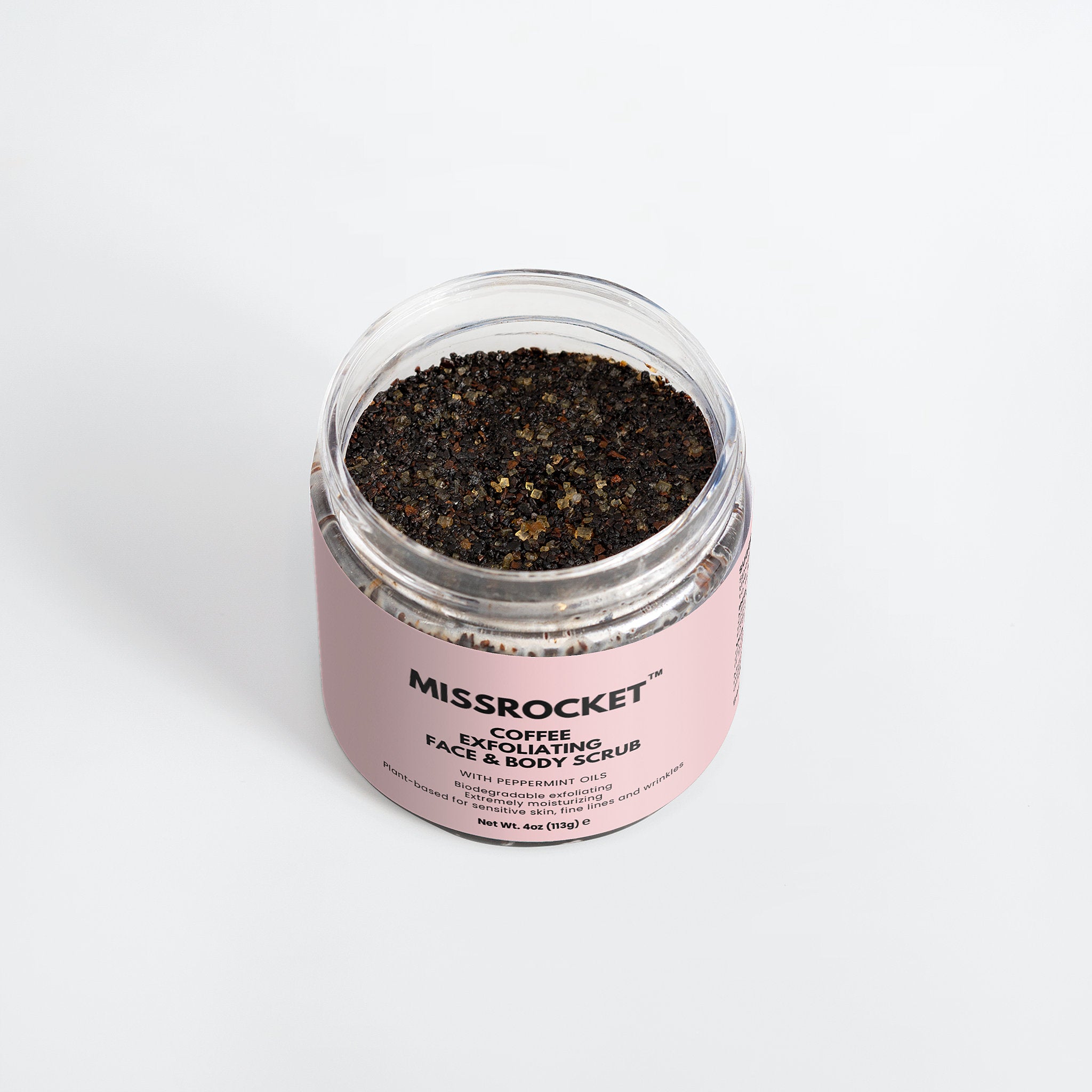 Missrocket coffee face scrub crafted to gently exfoliate and reveal a radiant complexion