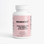 Missrocket probiotic supplement tailored for women to support gut health and overall well-being