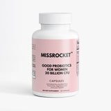 Missrocket probiotic supplement tailored for women to support gut health and overall well-being
