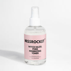 Missrocket toner formulated with witch hazel to refine pores and balance skin